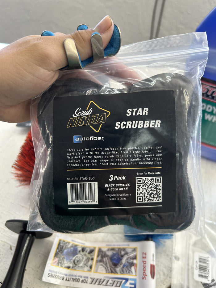 Autofiber Scrub Ninja Star Scrubber - 3 Pack